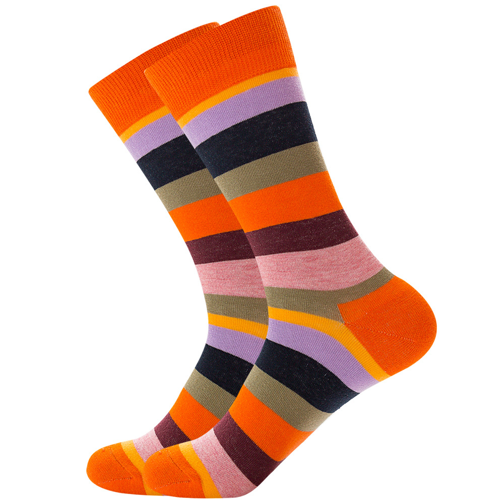 Orange-purple wine red stripes