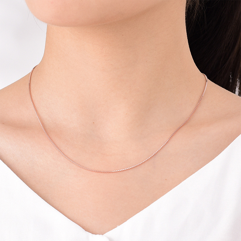 Rose gold 0.8mm/ 35cm