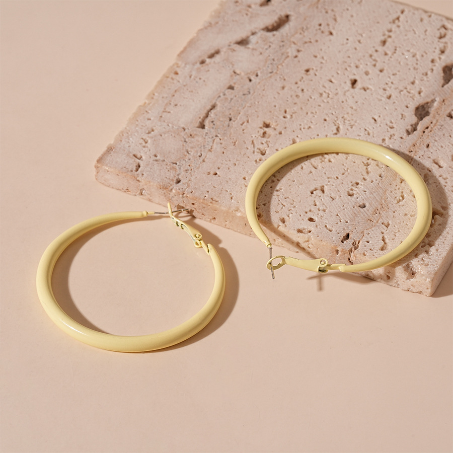 6:Silver Needle-Yellow Ear Ring