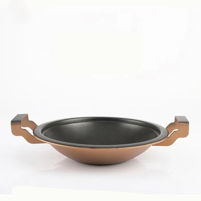 28cm steel double-ear pan