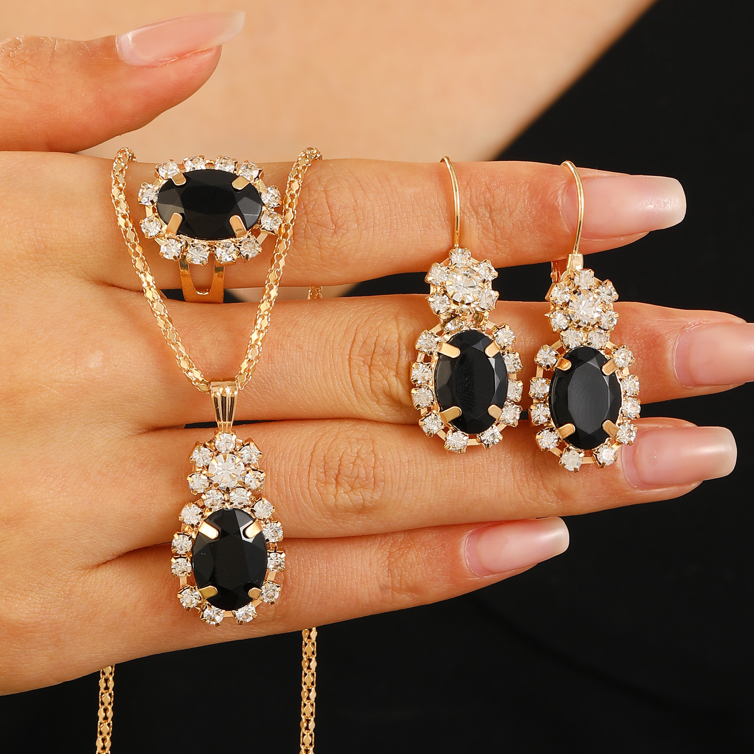 17KC gold black (water drop) 10263