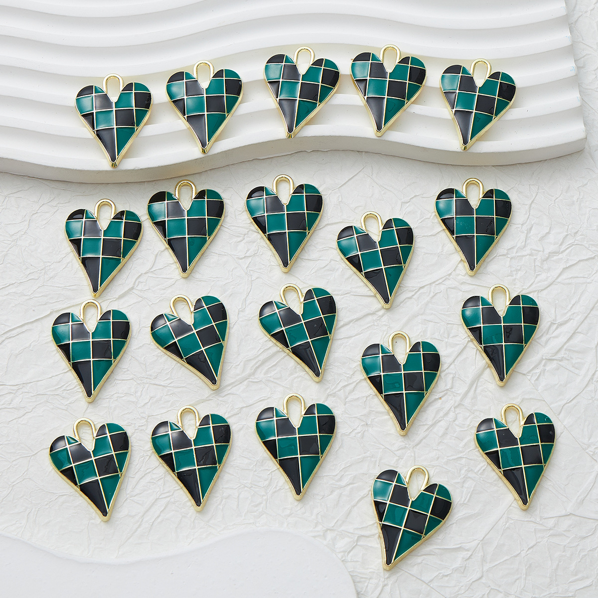 Dark green and black