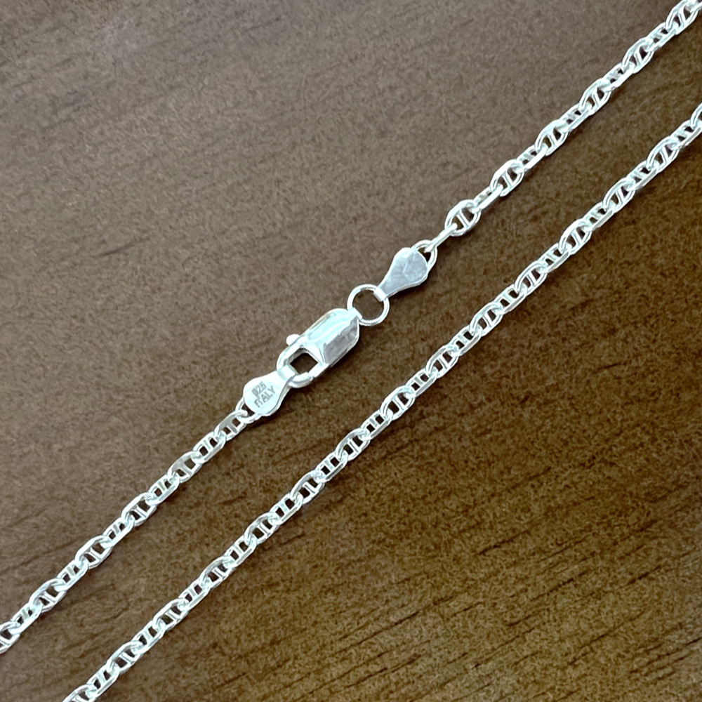 silver (no electroplating) 2.5mm/35cm