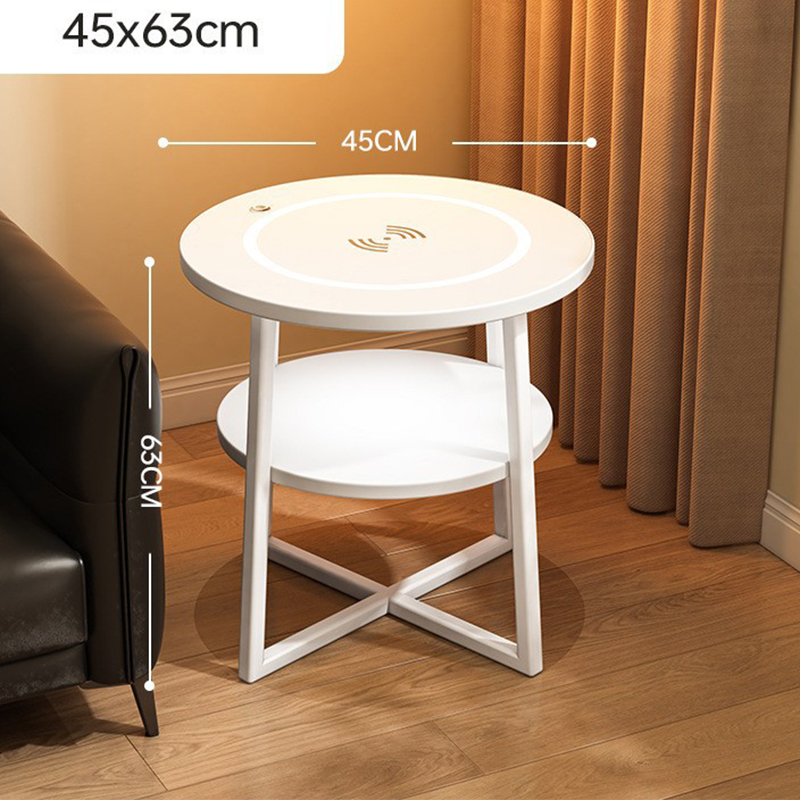 White double layer [light strip   wireless charging]