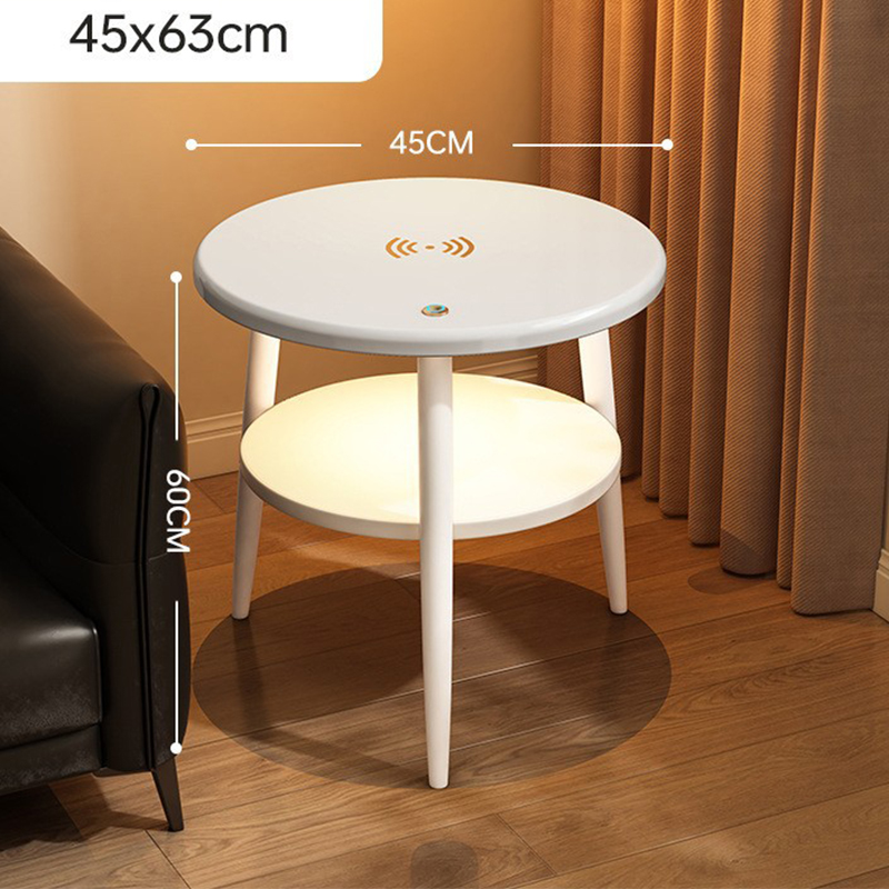 Light wood grain double layer [light strip   wireless charging]
