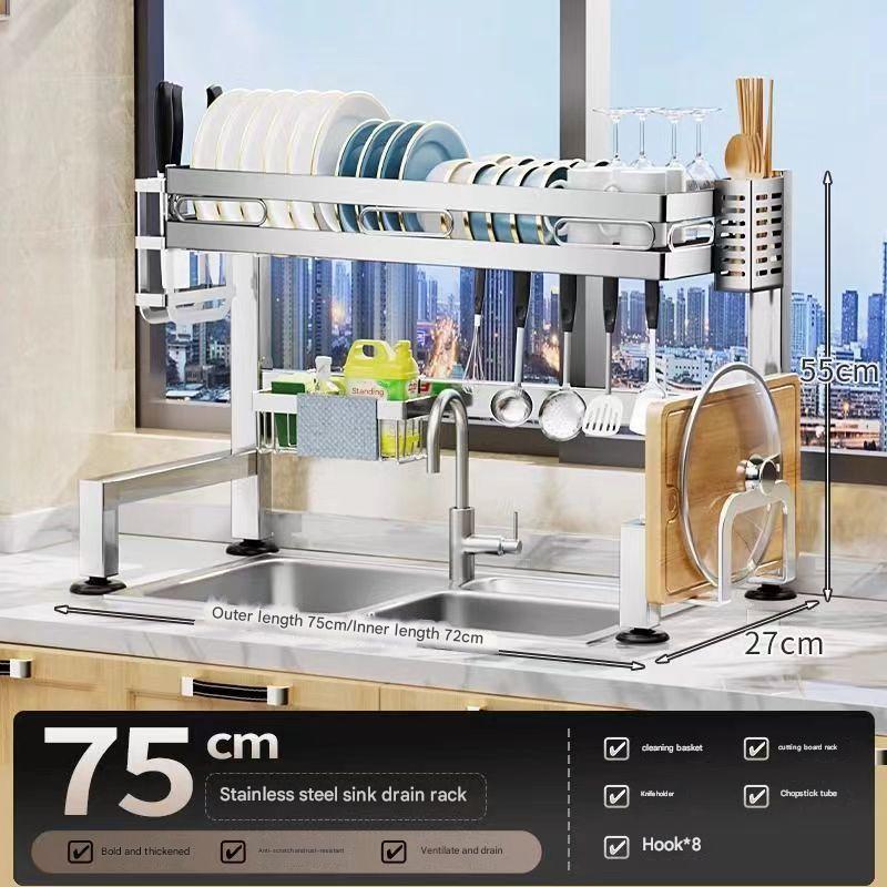 sink rack *75cm single layer complete set * stainless steel