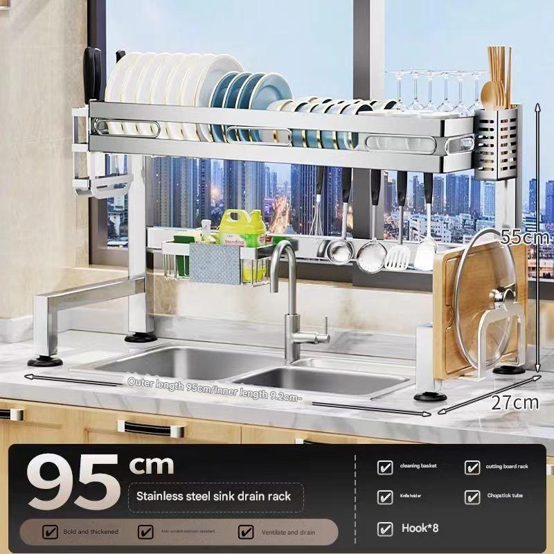 sink rack*95cm single-layer complete set*stainless steel