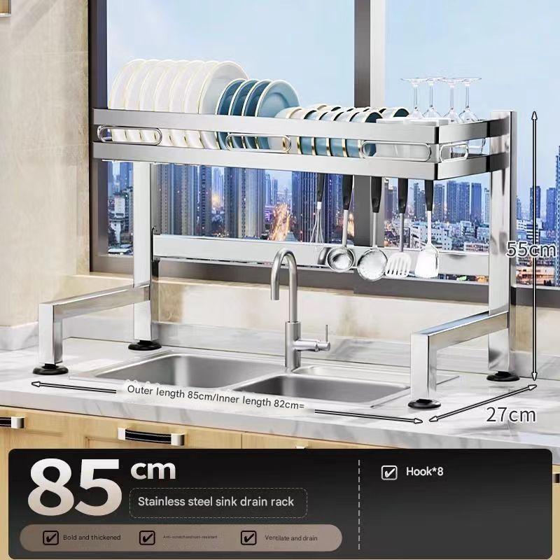 sink rack*85cm single-layer main frame*stainless steel