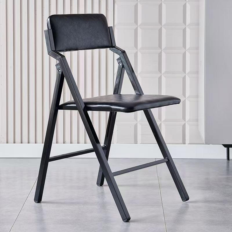 Black leather black legs