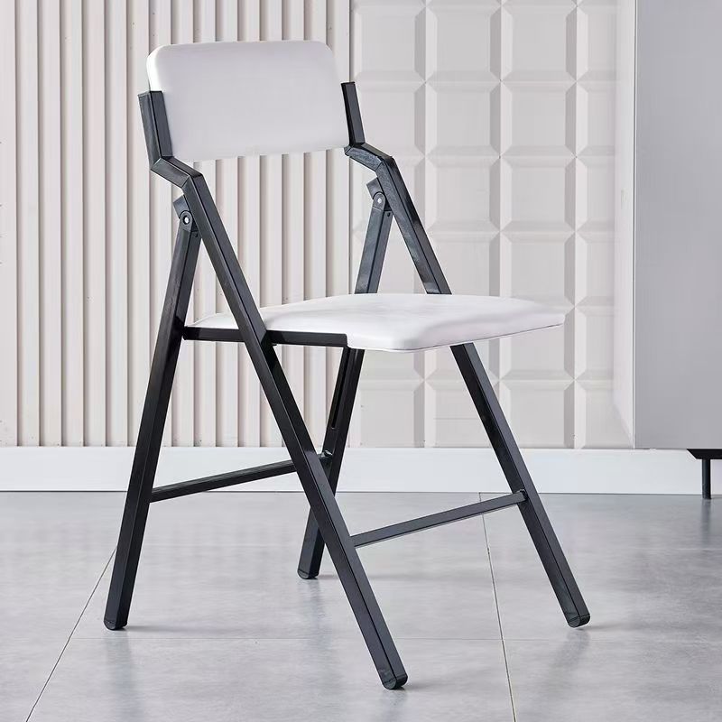 White leather black legs