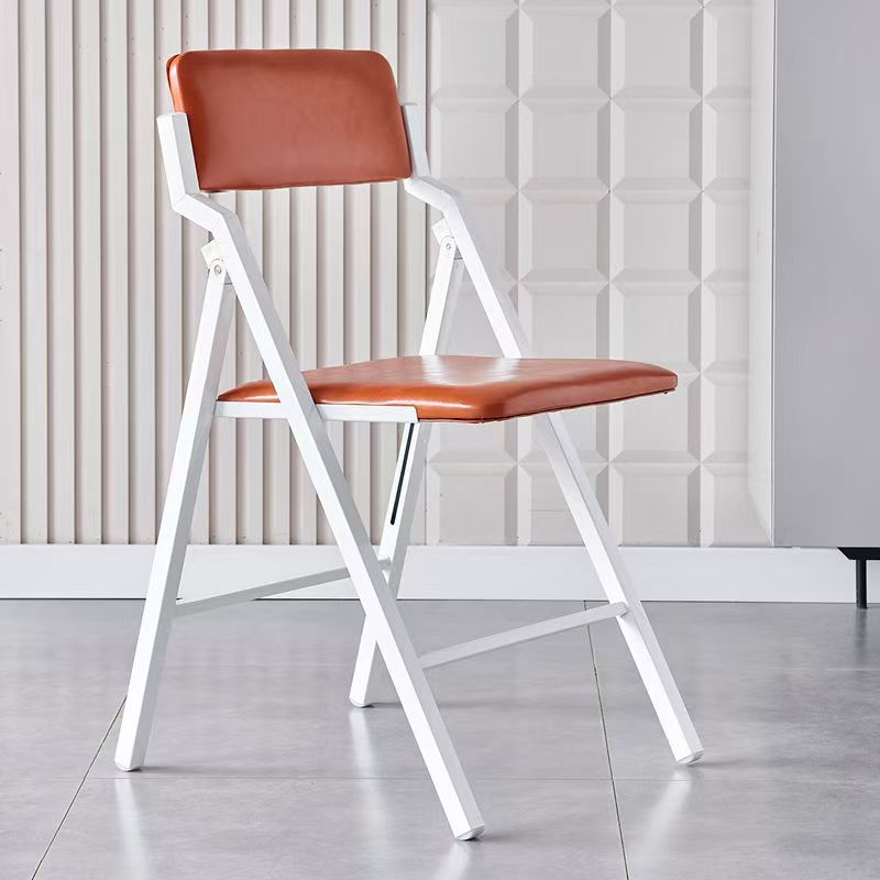 Orange leather white legs