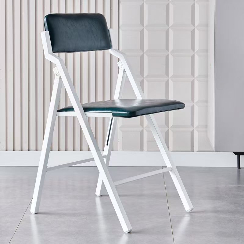 Green leather white legs