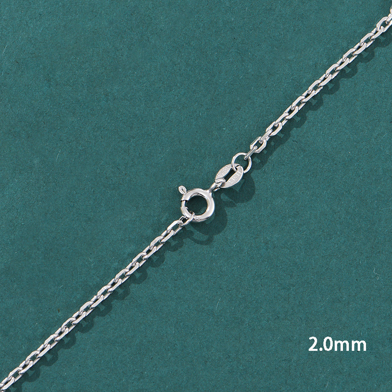 Length 50cm thick 2.0mm silver