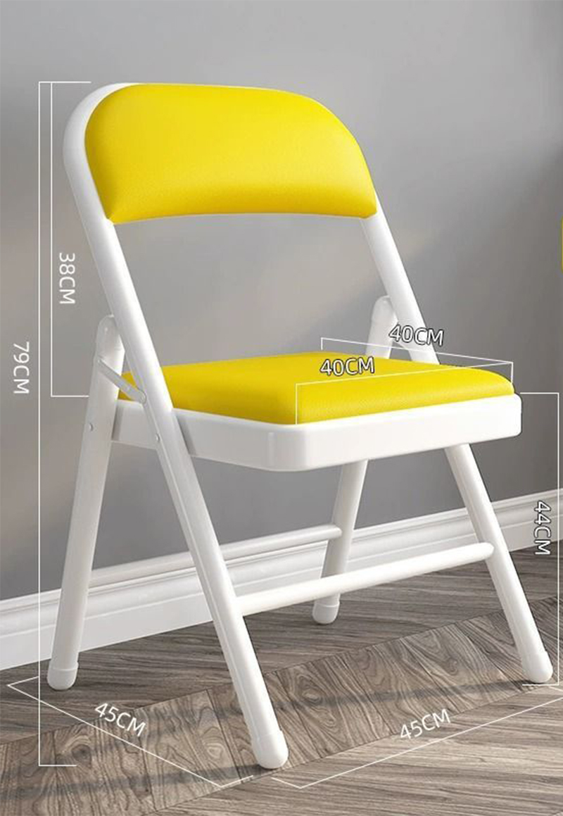 [reinforced steel bottom model] white frame-yellow leather