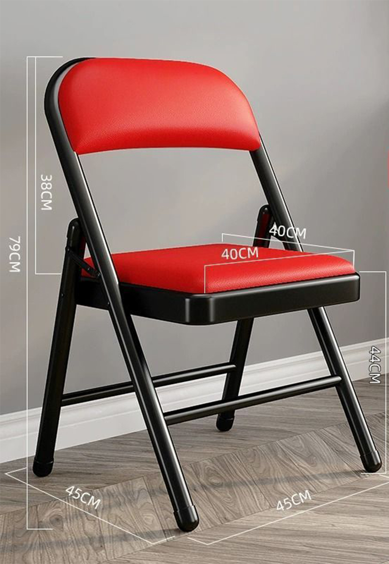 [upgraded model] black frame-red leather