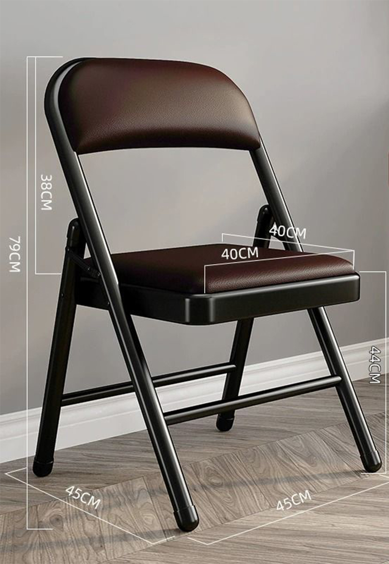 [upgraded model] black frame-brown leather