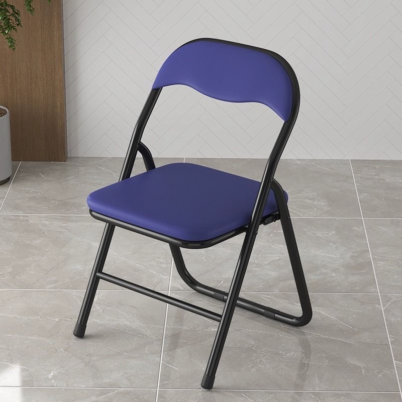 Black frame dark blue surface [pu model] reinforced wooden base