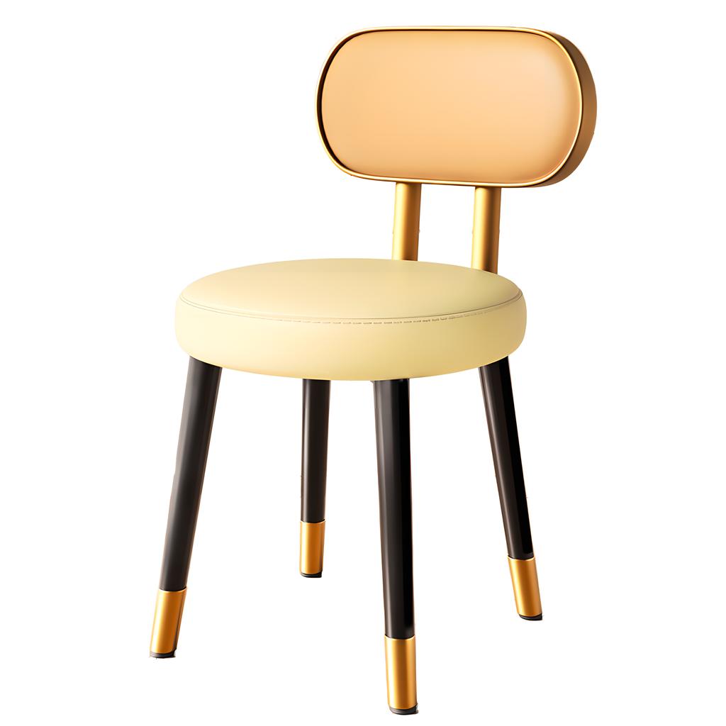 Gold frame-orange-black gold legs