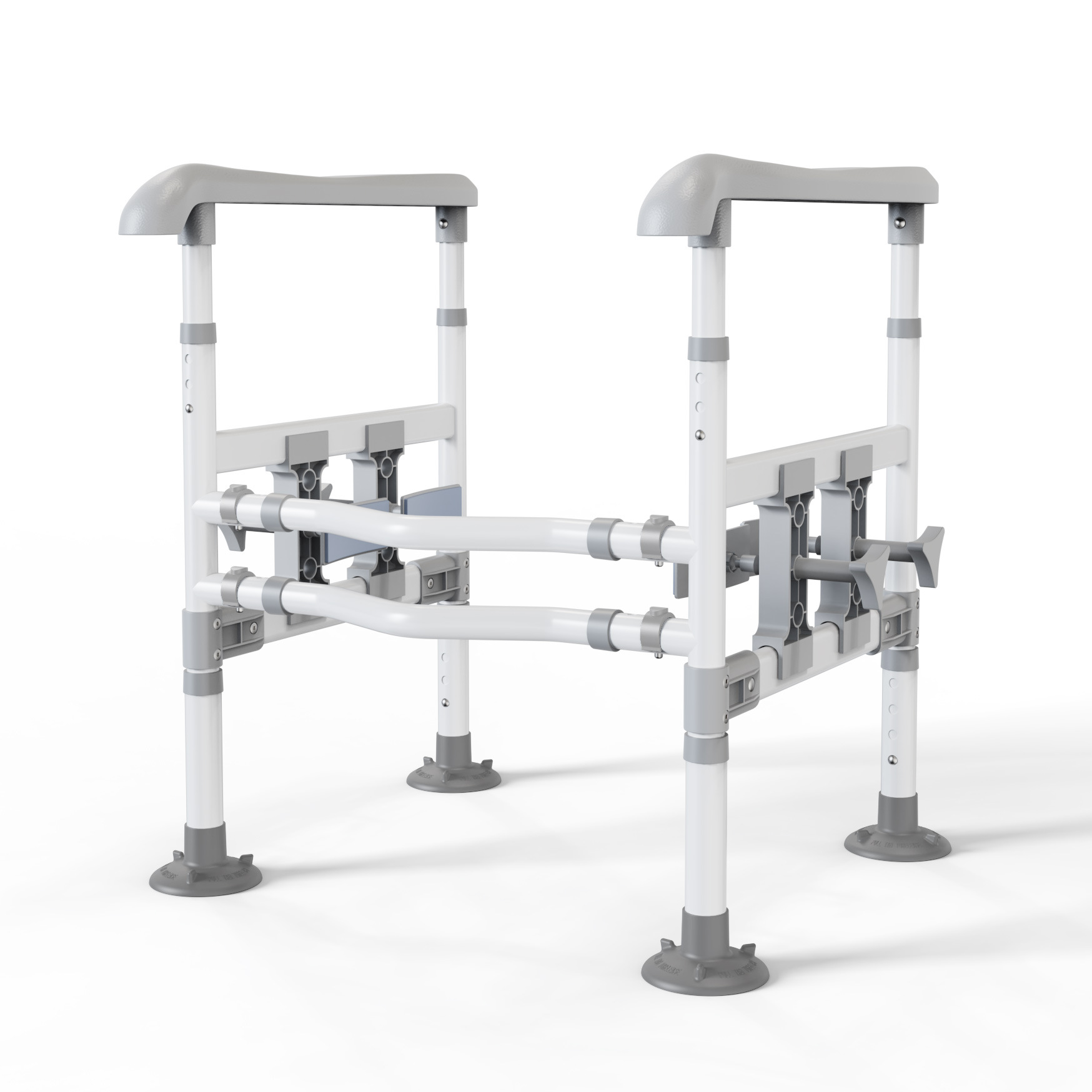 [LM1220AXS] Enjoy a large armrest with four clips and a large suction cup foot pad