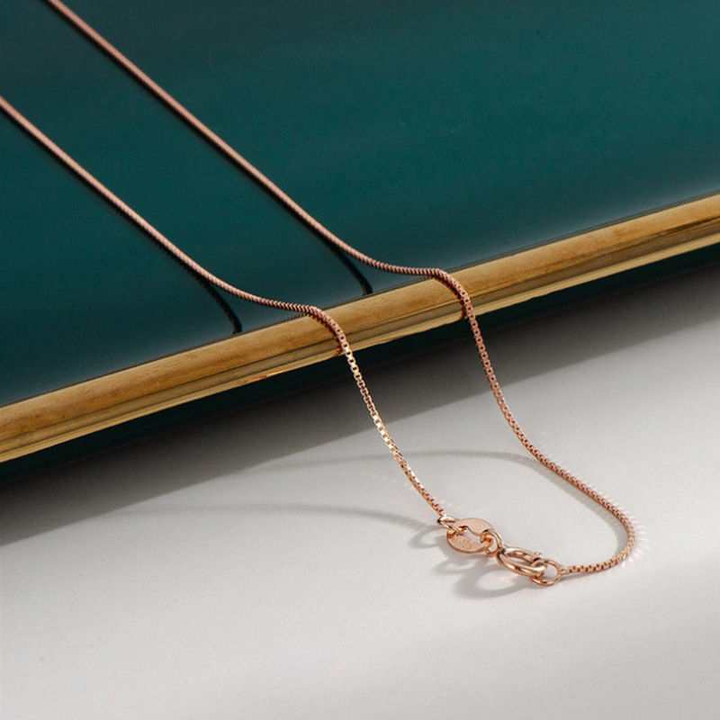 0.8mm box chain Total length 40cm