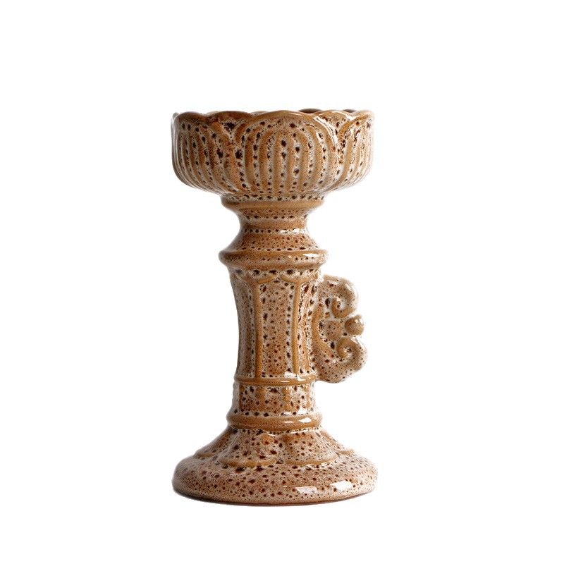 3:Roman column candlestick speckled white