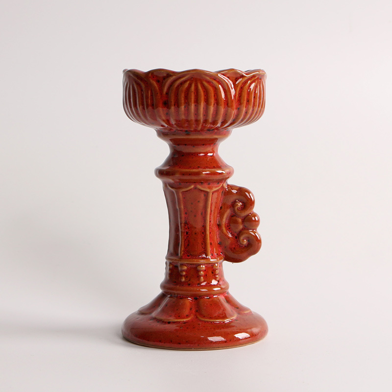 4:Roman column candlestick red