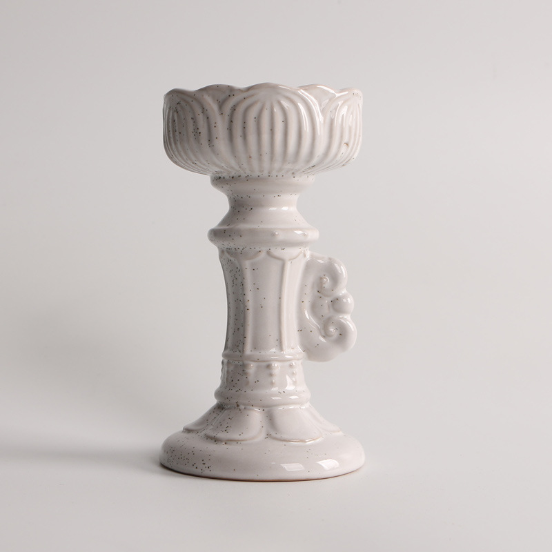 6:Roman column candlestick with dots of white
