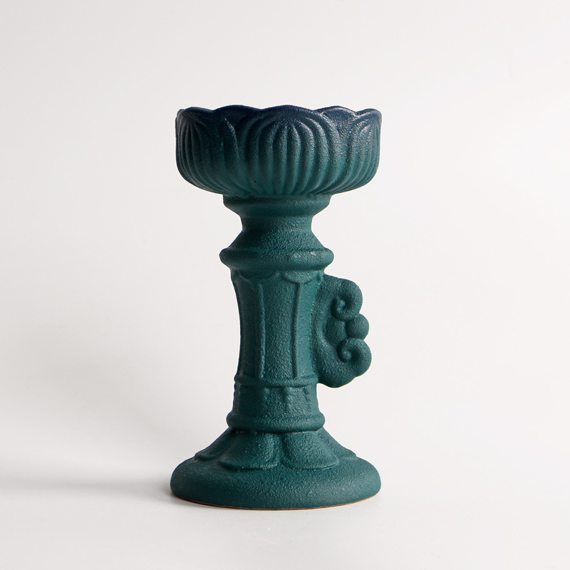 7:Roman column candlestick blue