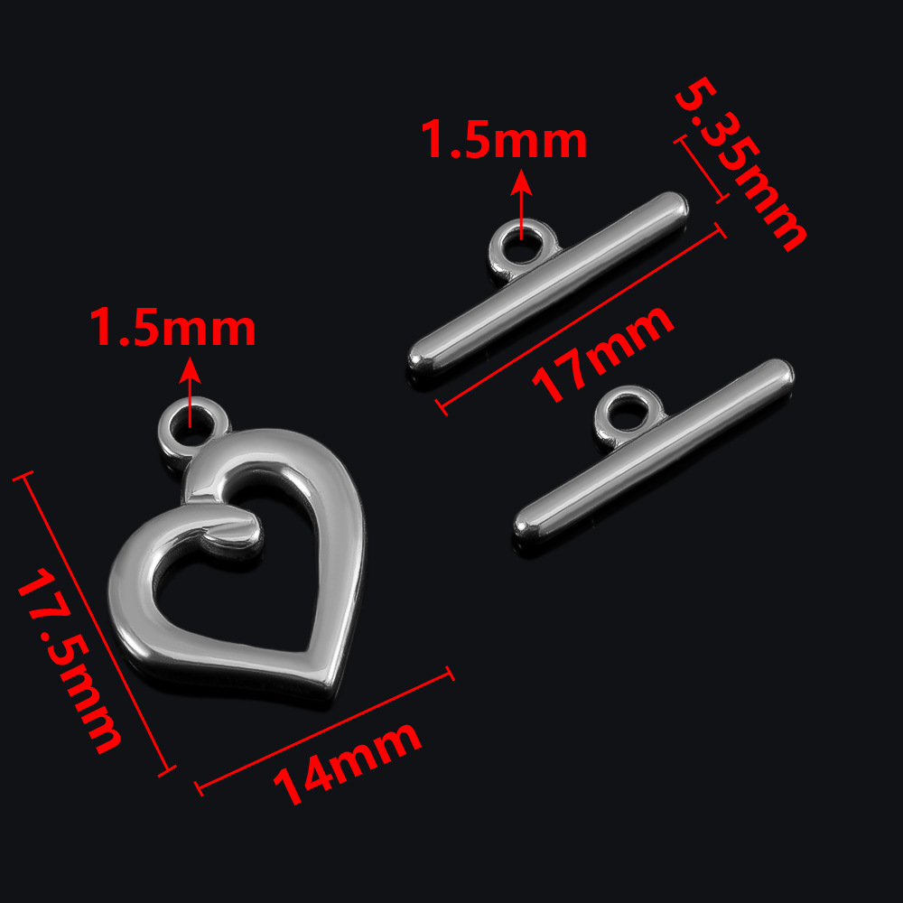 10:Steel color - Asymmetrical heart