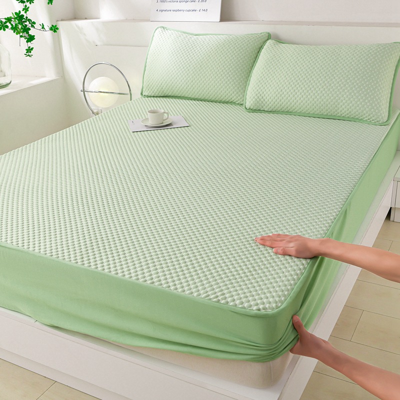 Fitted sheet-green [solid color]