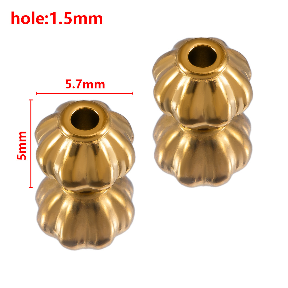 Golden lantern beads-5.7mm