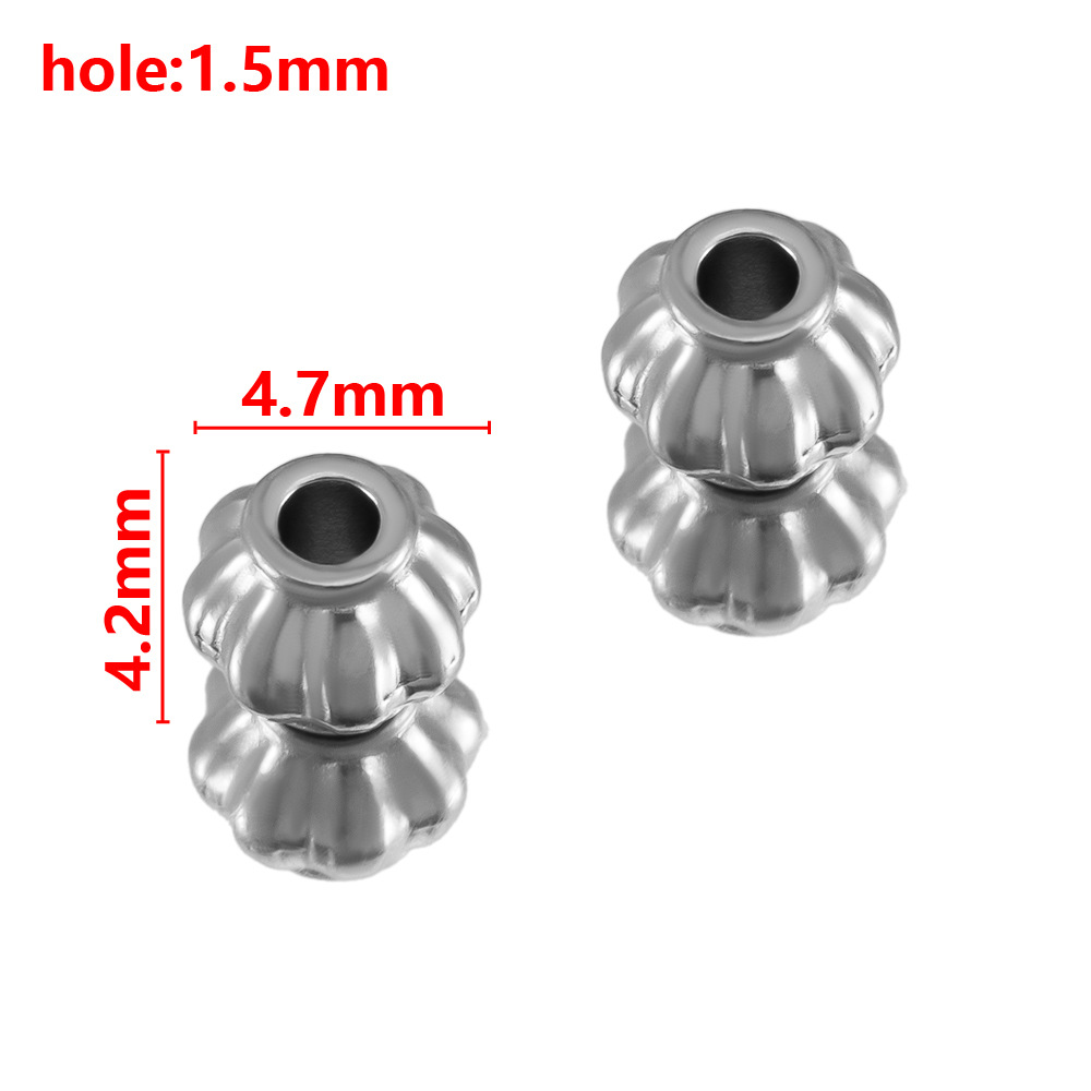 Steel color lantern beads-4.7mm