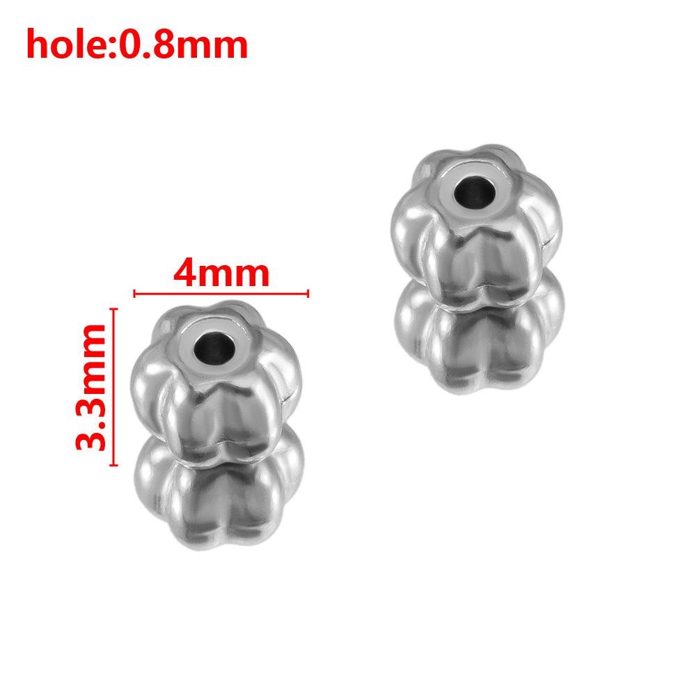 10:Steel color pumpkin beads-4mm