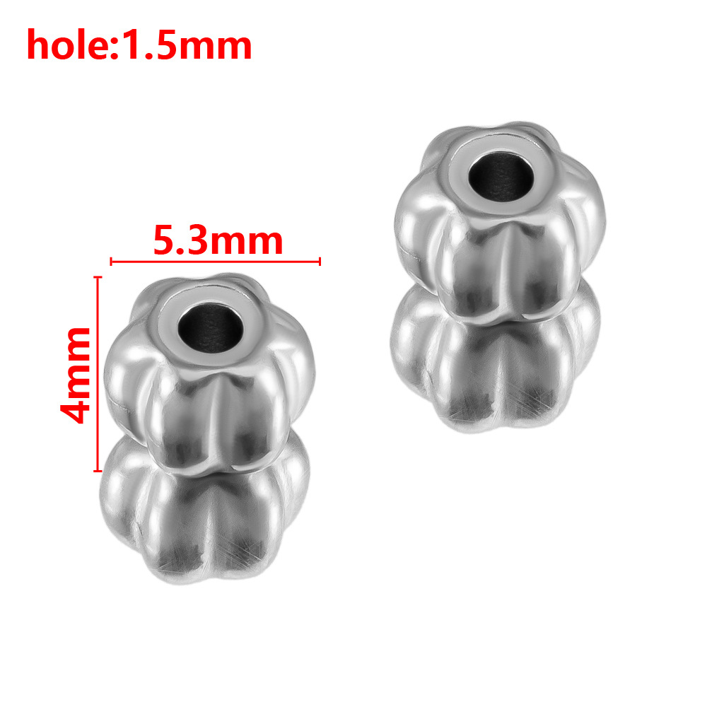 12:Steel color pumpkin beads-5.3mm