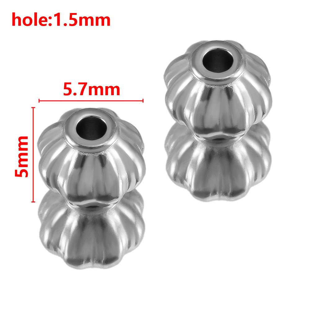 16:Steel color lantern beads-5.7mm
