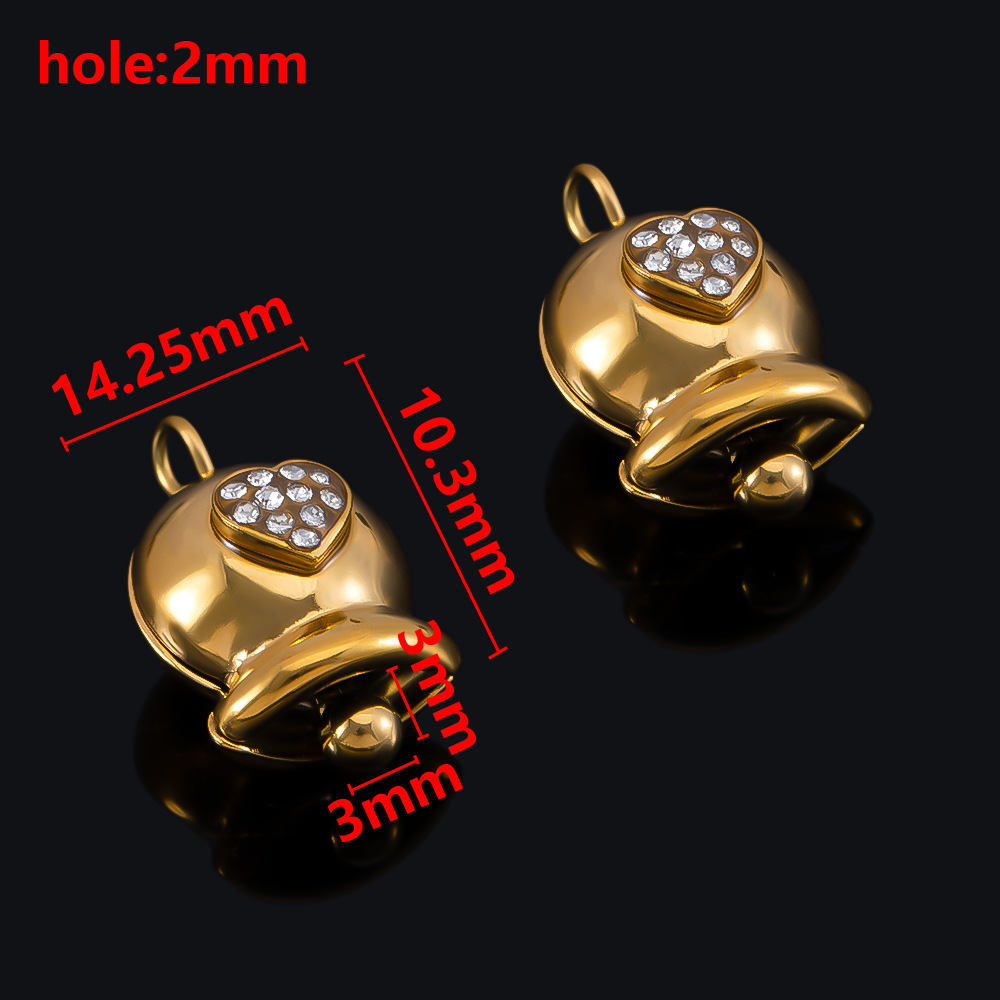 Gold-love with diamonds