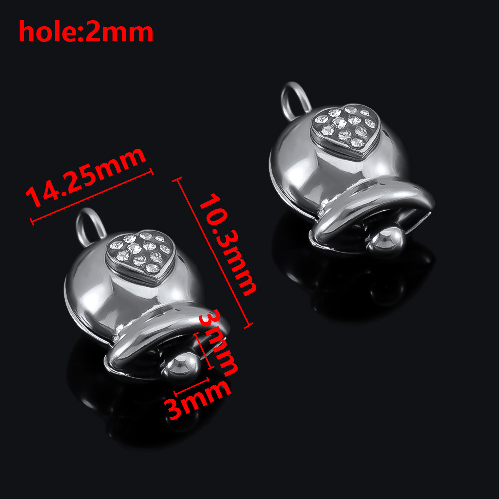 Steel color-love diamond