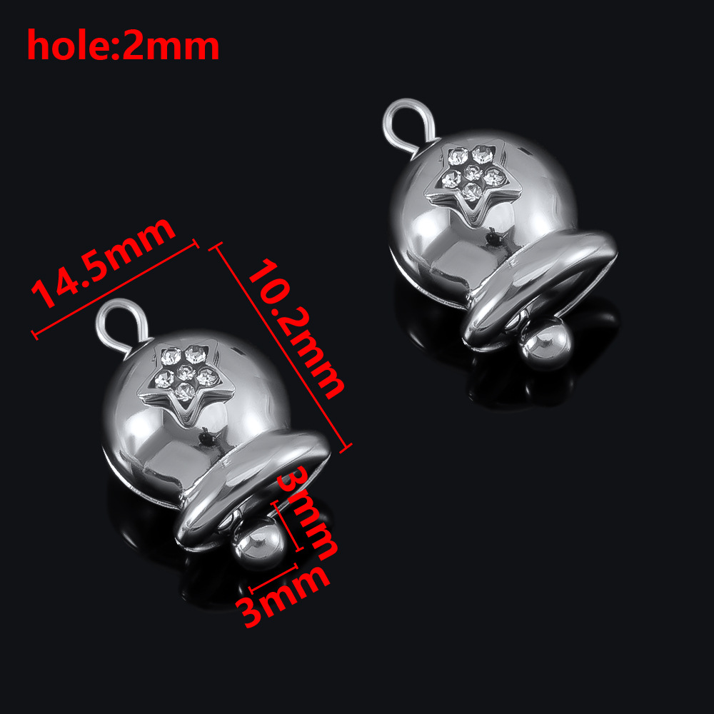 12:Steel color-star inlaid with diamonds