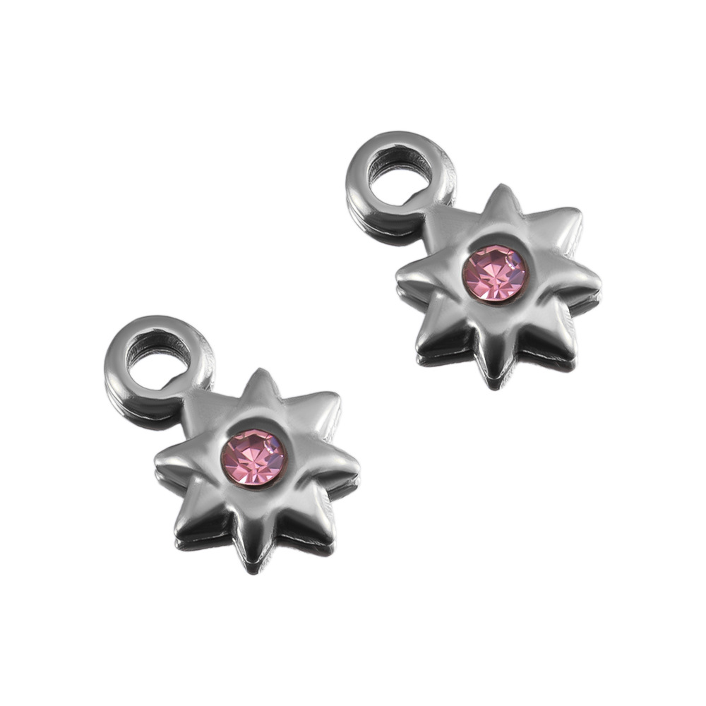 Steel color-pink-6mm
