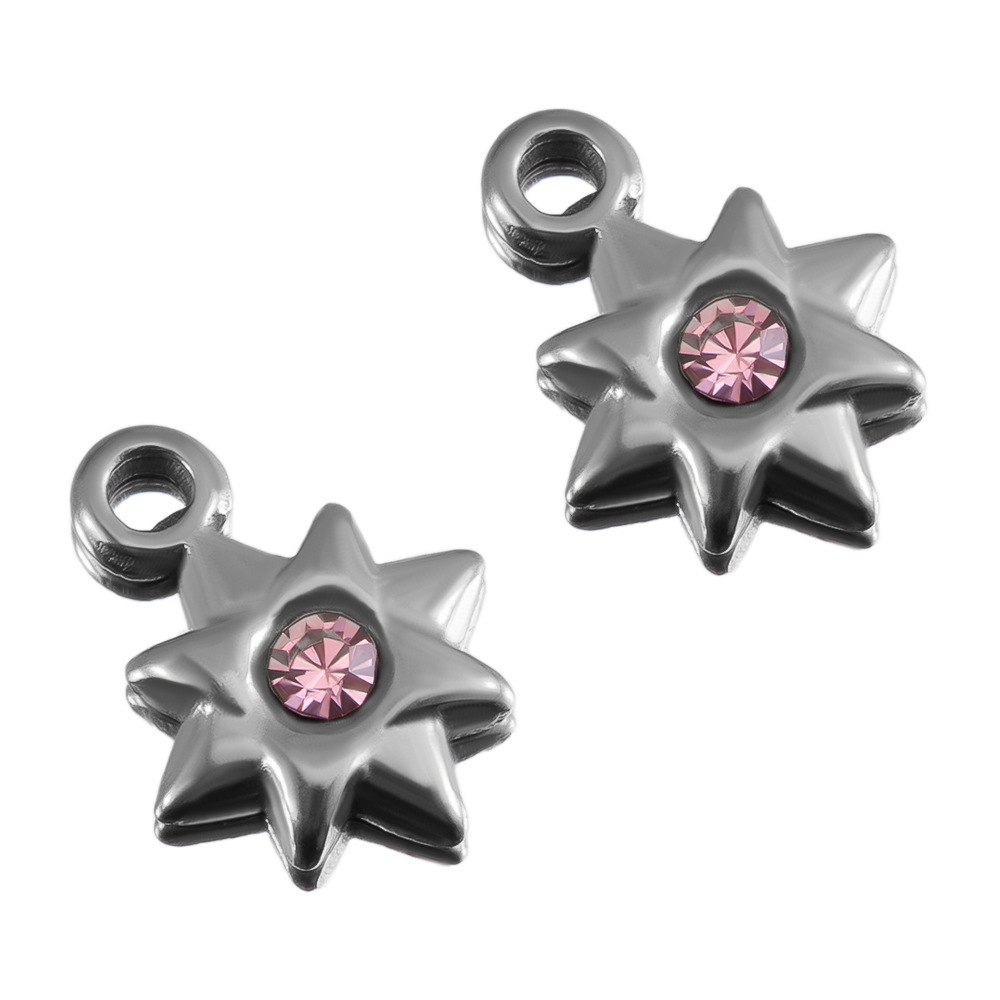 23:Steel color-pink-8mm