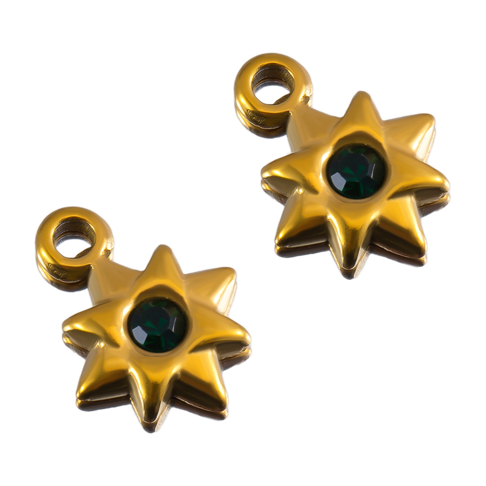 39:Gold-dark green-8mm