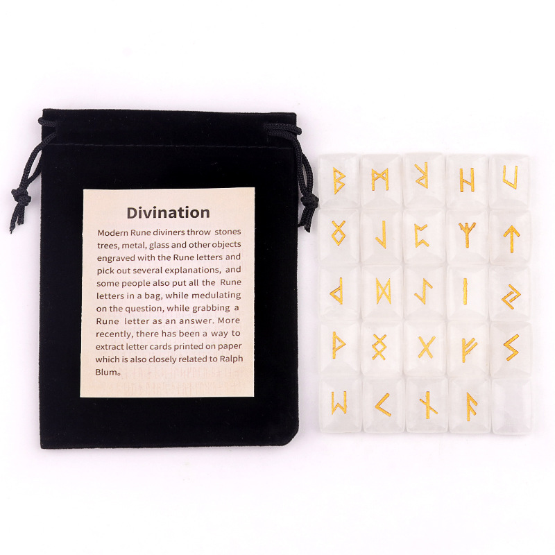 7:White crystals (25 pieces   flannel bag   instruction manual)