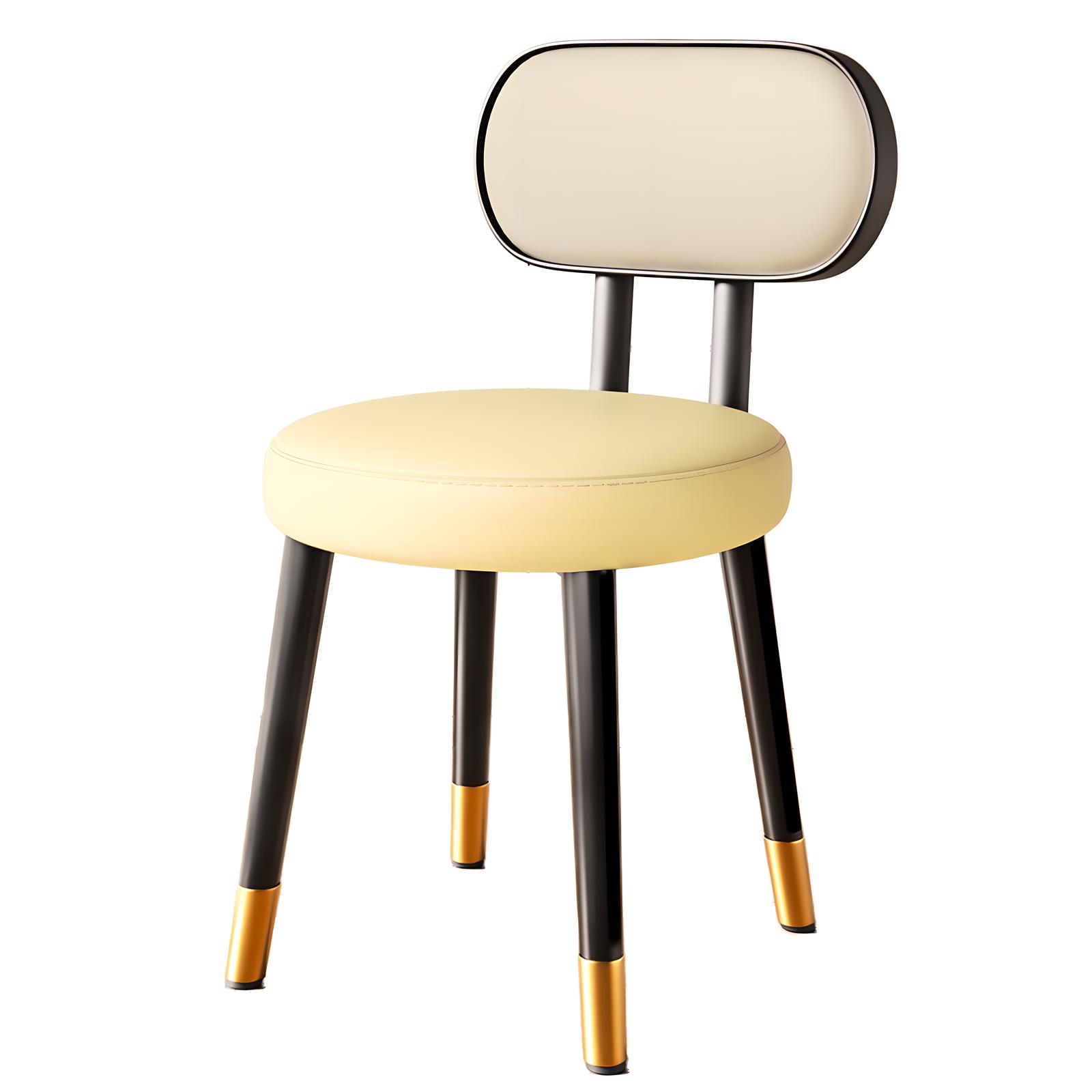 Black frame - gray and white - black gold legs