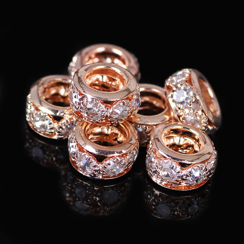 Rose Gold 12mm drill ring