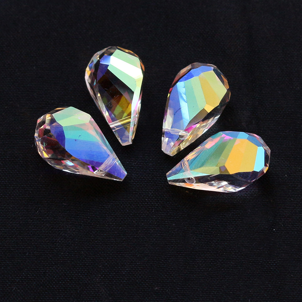 2:10x18mm twist water drop rainbow ab