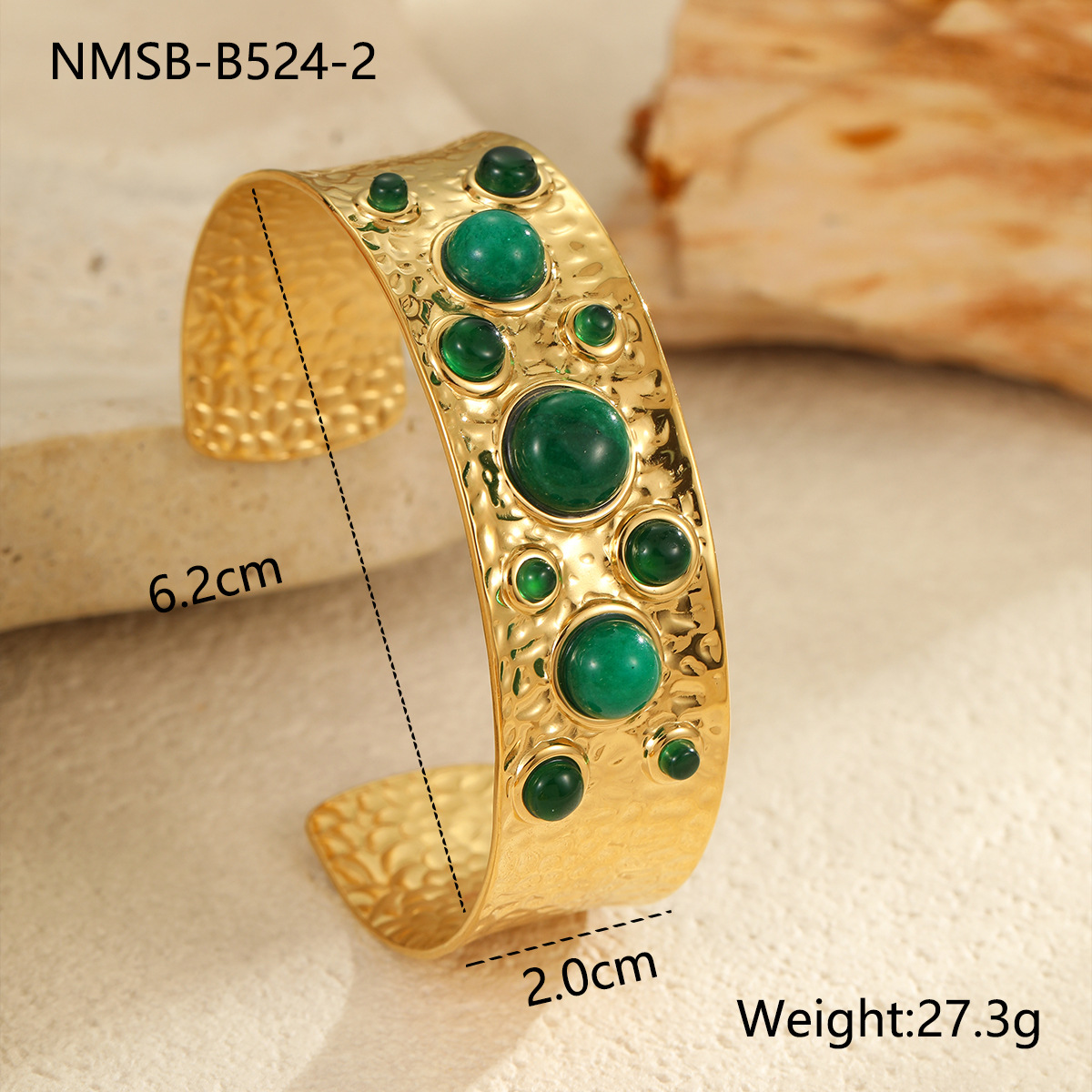 Green agate bracelet