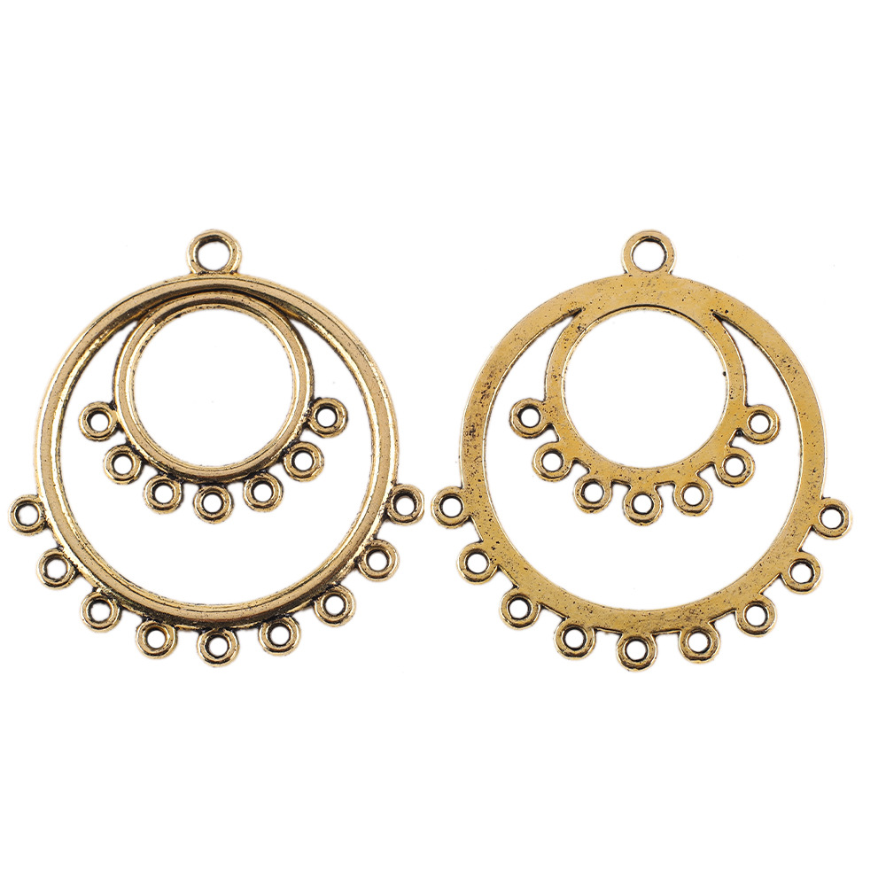 37:30x 30mm/ hollow ring ancient gold