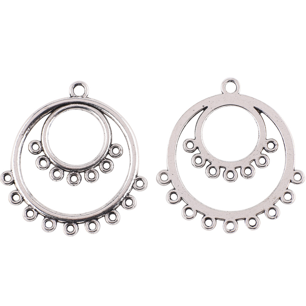 38:30x 30mm/ hollow ring ancient silver