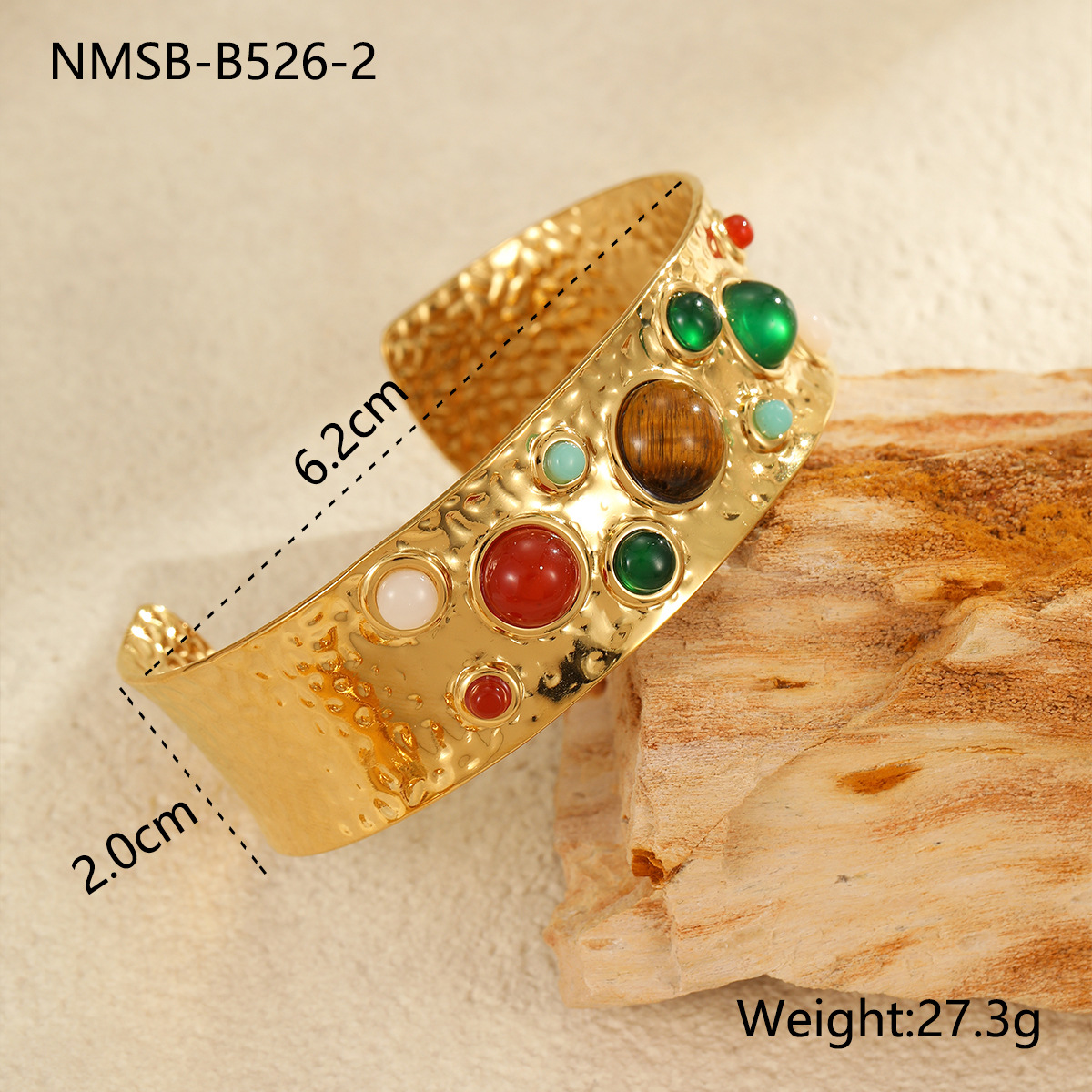 6:Nmsb-b526-2 tiger eye stone bracelet