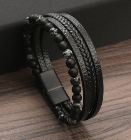 12:Black snowflake stone (23cm)